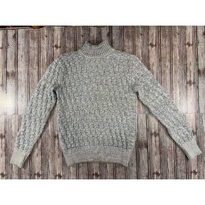 S.N.S. Herning Garanteret Ren Uld fisherman Sweater size S color grey